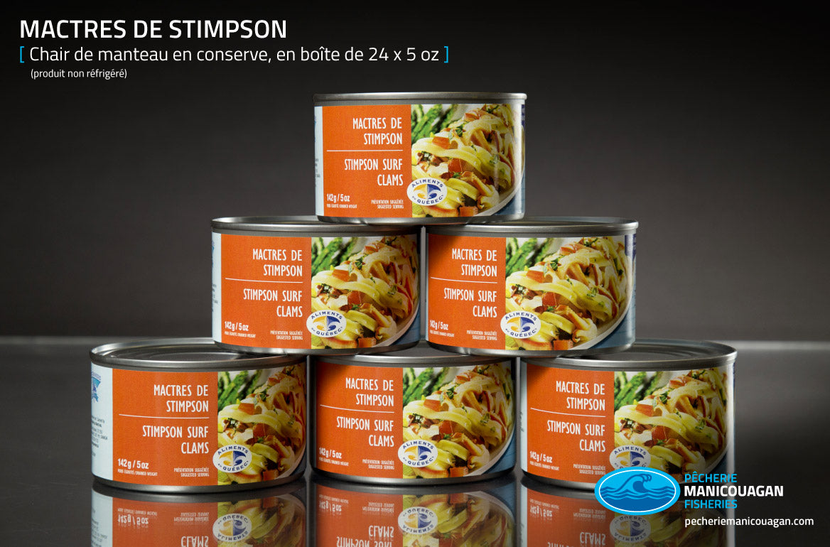 Mactres de Stimpson en conserve