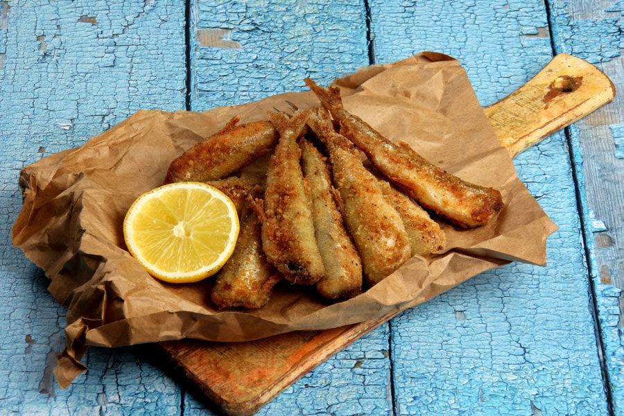 Éperlans de mer frais