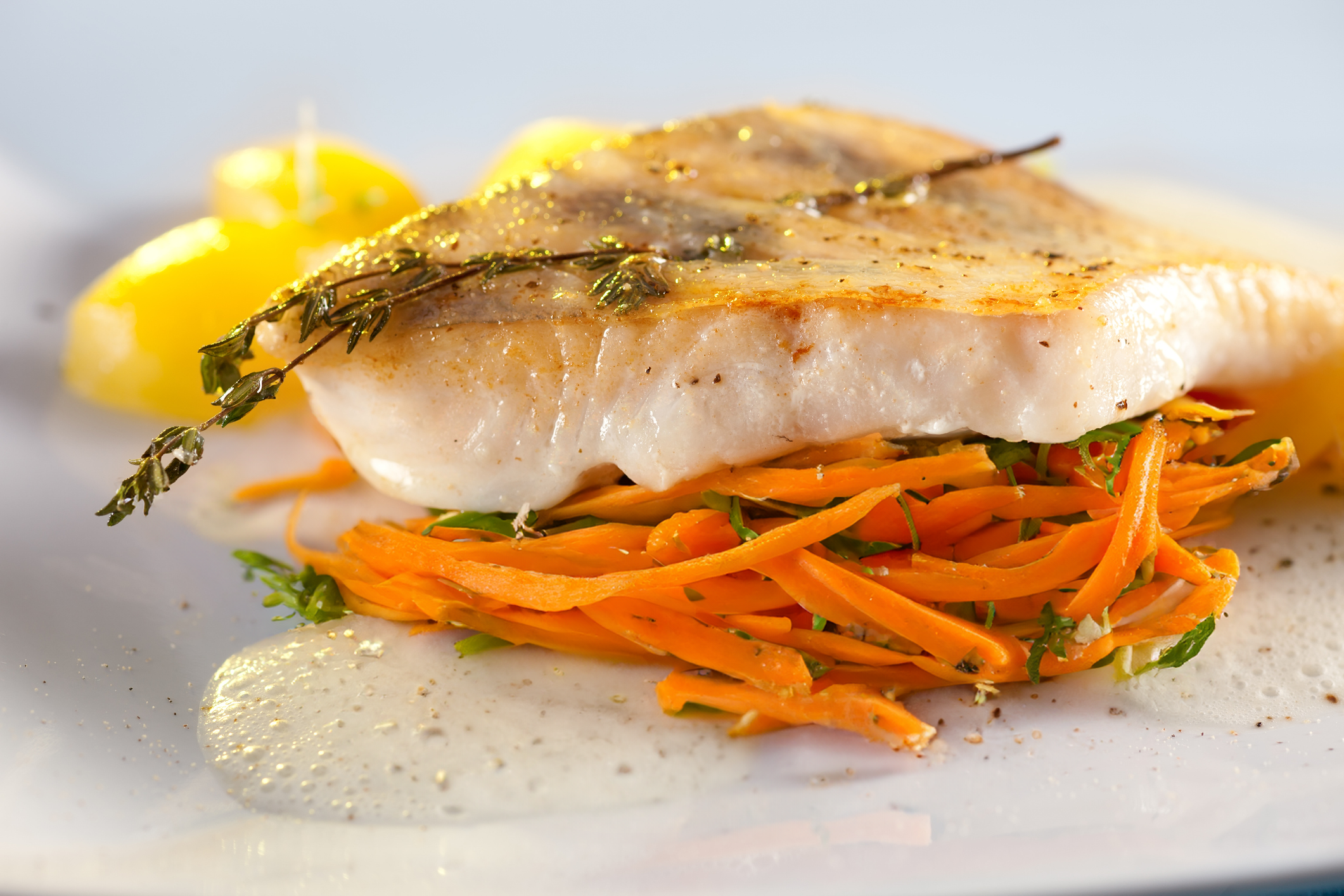 Doré poêlé et carottes Vichy